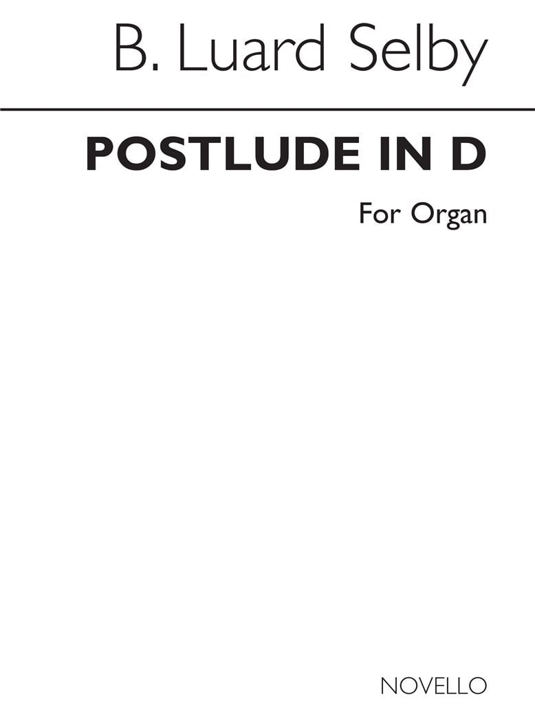 Selby Postlude In D Organ